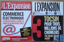 4 Magazines L'Expansion années 90'