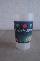 Verre gobelet bonne année