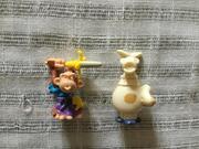 Figurines amovibles animaux rigolos