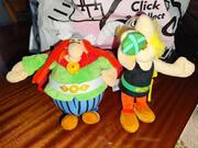 Peluches Astérix et Obélix