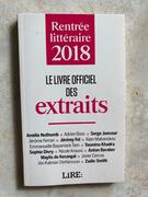 livre extraits littéraires 2018