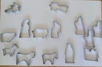 Emporte-pièces en métal, thème crèche