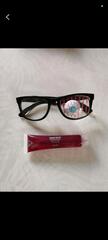 lunettes halloween et faux sang