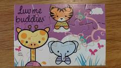 Mini-puzzle 15 pièces "Luv me buddies" pour décorer chambre bébé/enfant