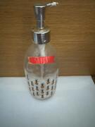 Distributeur Savon motif ananas en verre