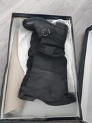 bottes en cuir noir
