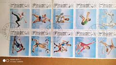 Bloc de timbres sports Fujeira