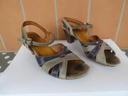 Nu-pieds bleu-gris pointure 38