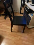 chaise noir en bois