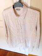Chemisier blanc femme manches longues taille M 38 Marque Heine