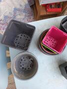lot de pots en plastique diverses formes et diamètre
