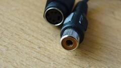 Cable adaptateur S-Video male vers S-Video femelle et RCA femelle, 17cm, Noir