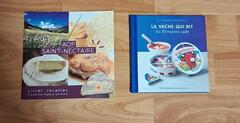 lot de livres de cuisine fromage