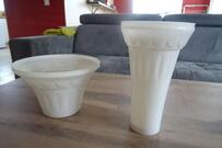 Vases en plastique