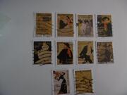 Série timbres Belgique AFFICHES 2011