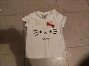 tricot manches courtes Hello Kitty. taille 9 mois