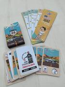 quiz éventail 4-6 ans thème USA + jeu de cartes ~Mille bornes