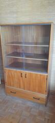 vitrine vintage en bois