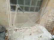 pied de console en plexiglass