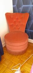 petit fauteuil tissus vintage