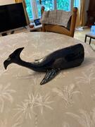 Baleine en métal recyclé