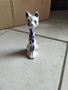 figurine chat en porcelaine