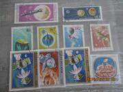 10 timbres de Hongrie - Thème espace