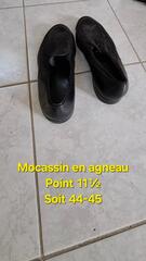 Mocassins en agneau taille 44-45