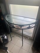 petite table en verre