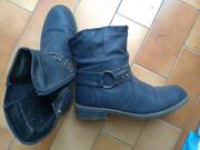 Bottines bleu marine hiver