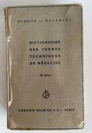 Livre ancien Dictionnaire des termes techniques de médecine.