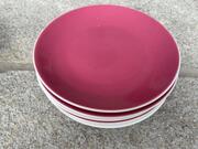 Assiettes roses