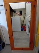Miroir encadrement bois 56 x 116 miroir 38 x 98