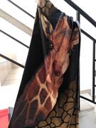 drap de plage motif girafe Safari de Peaugres