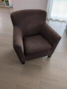 fauteuil Ikea brun tissé bon état