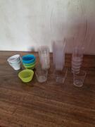 verrine en verre, plastique, silicone