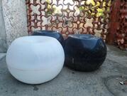 poufs de jardin en plastique