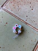 bague fillette perles sur élastique