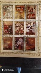 timbres Corée du Nord : tableaux (lot A)