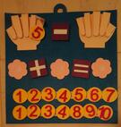 Tableau de calcul en feutrine