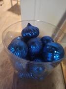 boules de Noël bleues