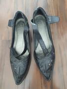 chaussures à talon en cuir