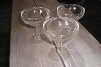 lot de 3 coupes (en verre)