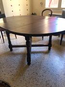 tablee de salle à manger , ronde ( 120 cm de diamètre ) avec une razllonge