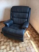 fauteuil cuir noir vibromassant