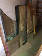 lot d'anciens miroirs de magasin de vêtements