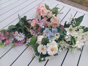 fleurs en tissus