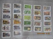 27 timbres oblitérés de France - 3 séries