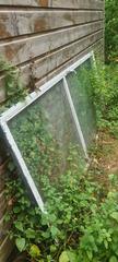 2 portes en verre pour serre