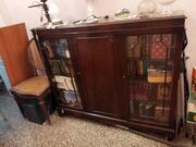 bibliotheque basse en bois